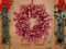 22" Red Frosted Berry Wreath - 22-Inch Iced Hawthorn Twig Berries Holiday Decorative Winter Christmas Berry Wreaths for Front Door, Fireplace, Mantel, Xmas Décor - Christmas Berry Wreath